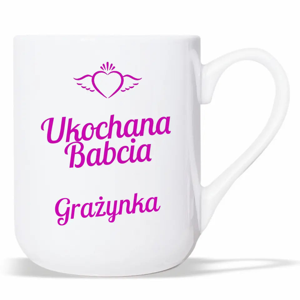 Personalizowany kubek na prezent dla babci Ukochana Babcia B05