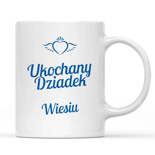 Kubek dla dziadka na prezent imię Ukochany Dziadek, na Dzień Dziadka - storycups.pl