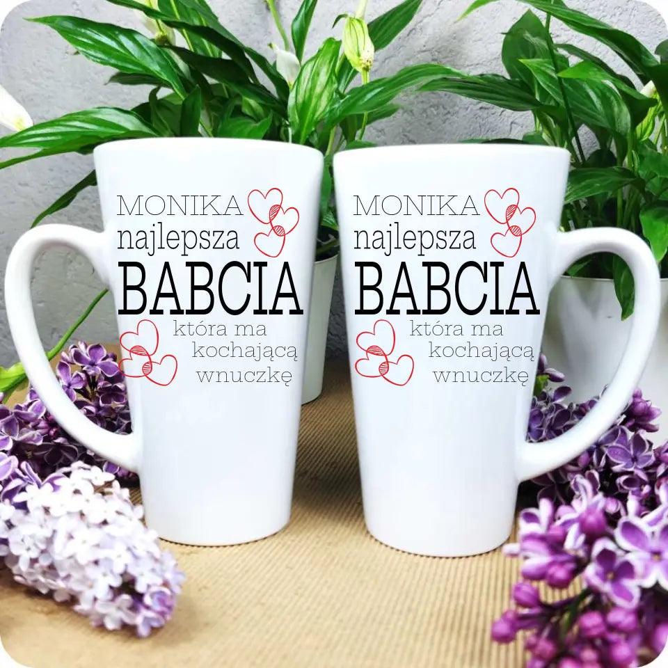 Kubek dla babci na prezent personalizacja Najlepsza Babcia, kubek na Dzień Babci - storycups.pl