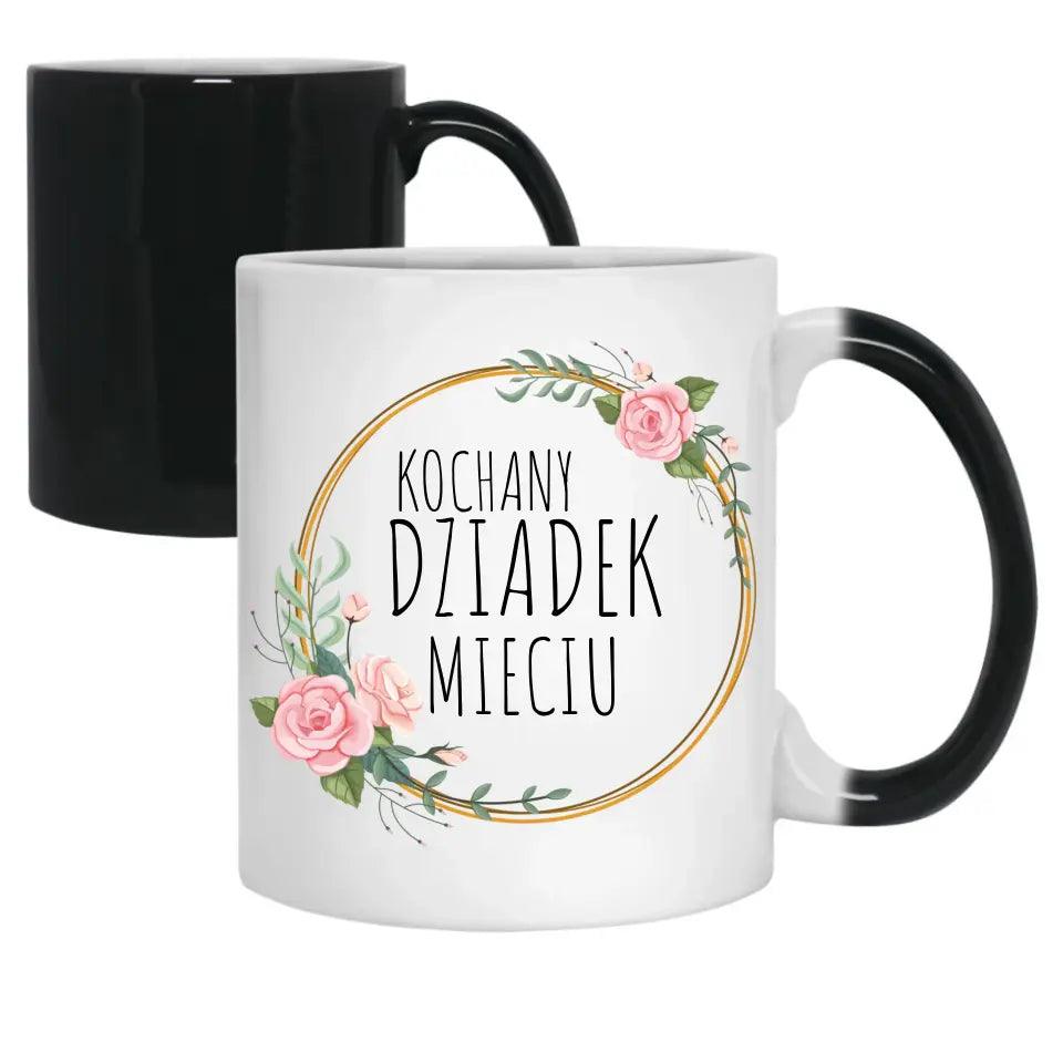 Kubek dla dziadka na prezent imię Kochany Dziadek, na Dzień Dziadka - storycups.pl