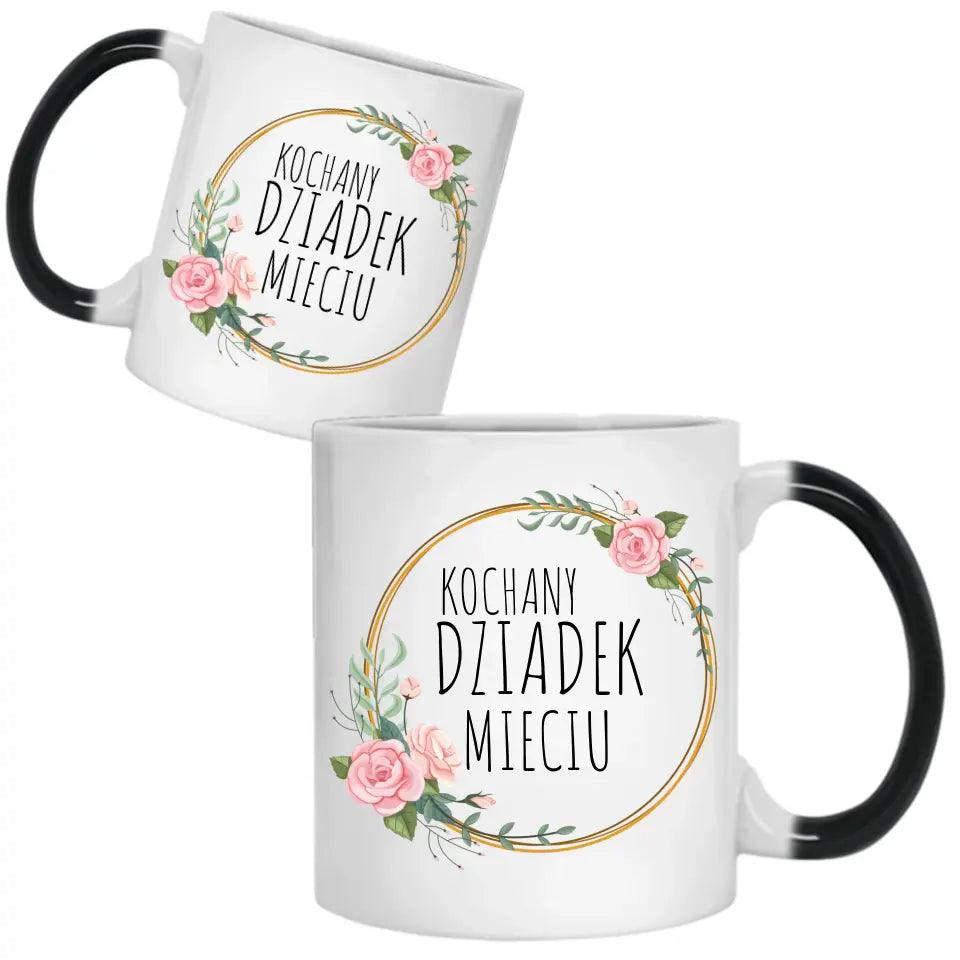 Kubek dla dziadka na prezent imię Kochany Dziadek, na Dzień Dziadka - storycups.pl