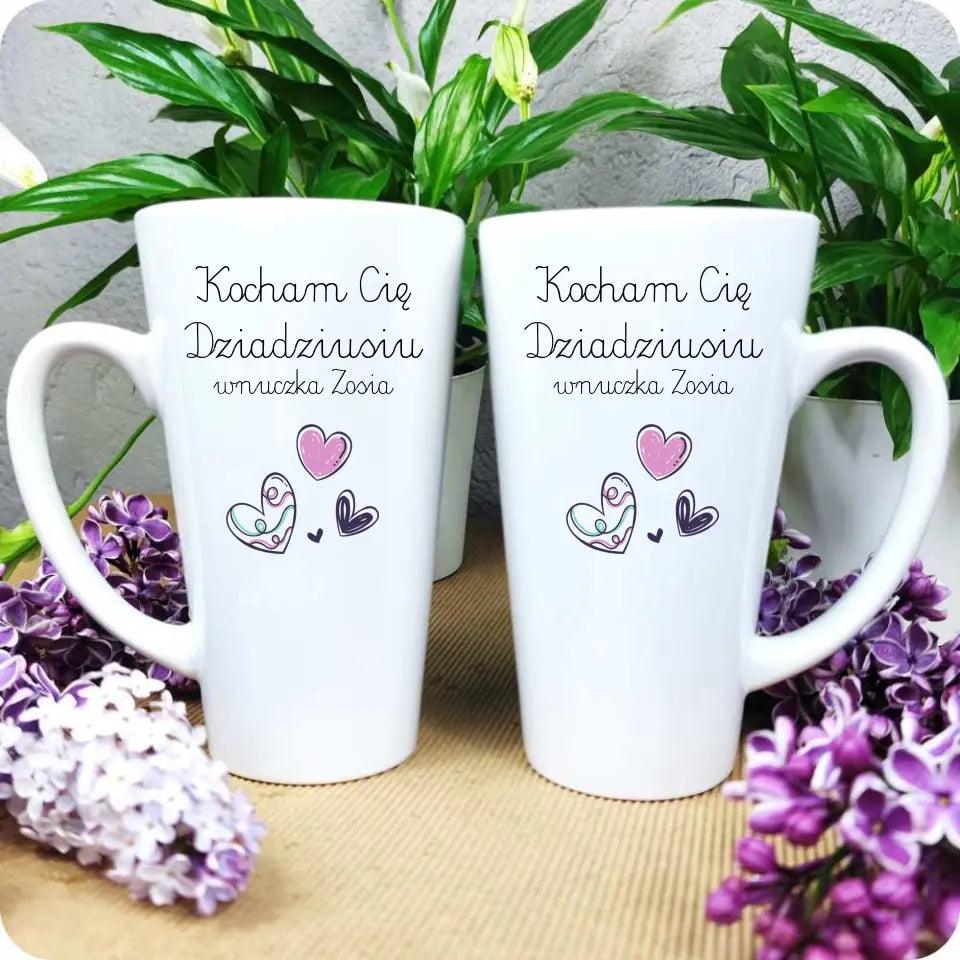 Personalizowany kubek dla dziadka Kocham Cię dziadziusiu, na Dzień Dziadka - storycups.pl