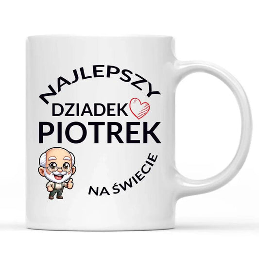 Kubek z nadrukiem dla dziadka na prezent imię, na Dzień Dziadka - storycups.pl