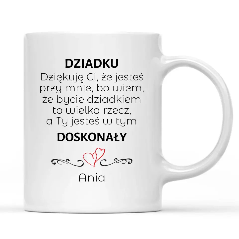 Kubek z dedykacją dla dziadka Doskonały Dziadek D22