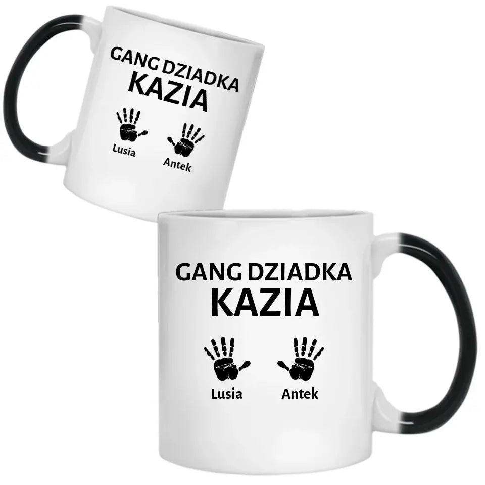 Kubek z imieniem dla dziadka na prezent Gang Dziadka, na Dzień Dziadka - storycups.pl