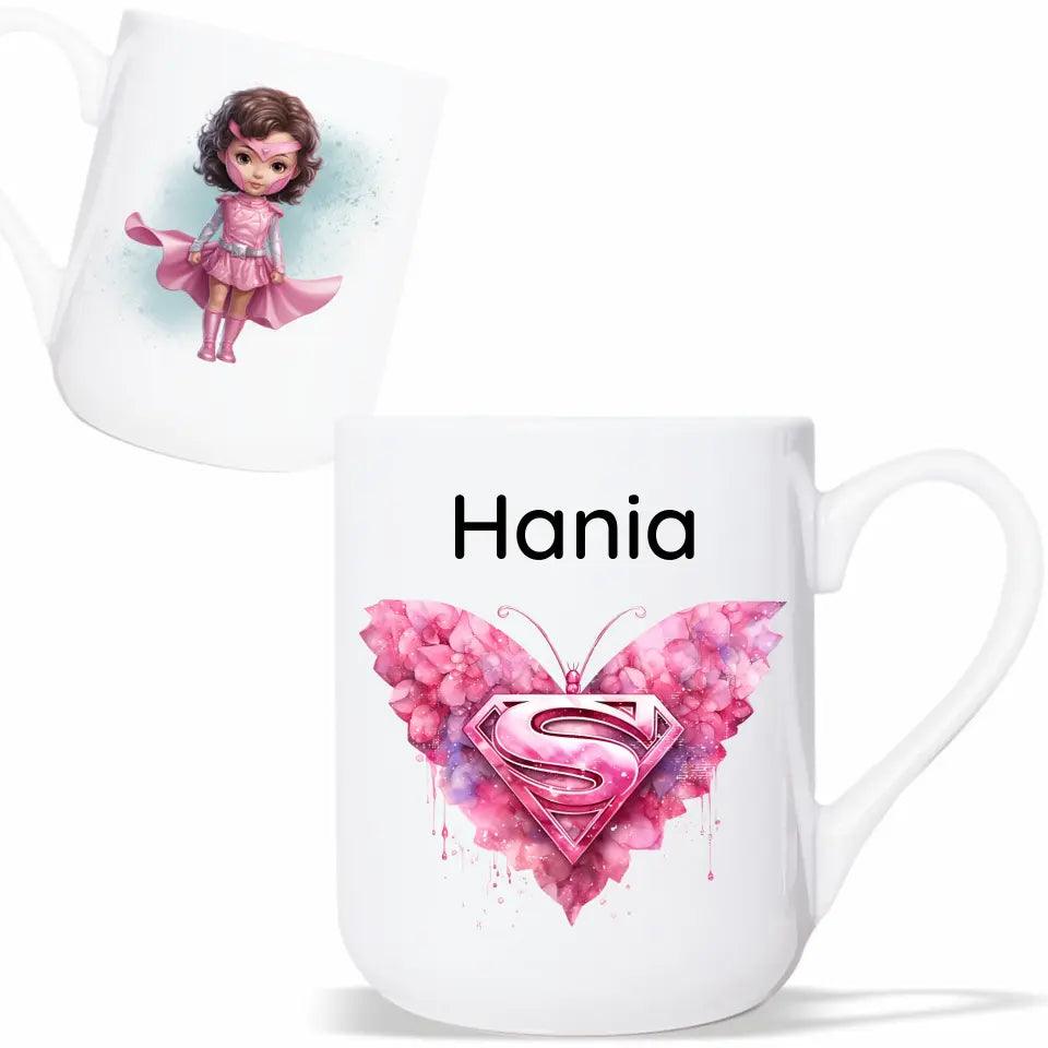 Personalizowany kubek dla dziewczynki Superbohaterka DD02 - storycups.pl