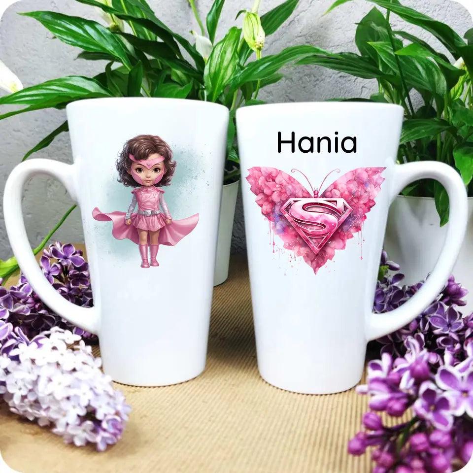 Personalizowany kubek dla dziewczynki Superbohaterka DD02 - storycups.pl