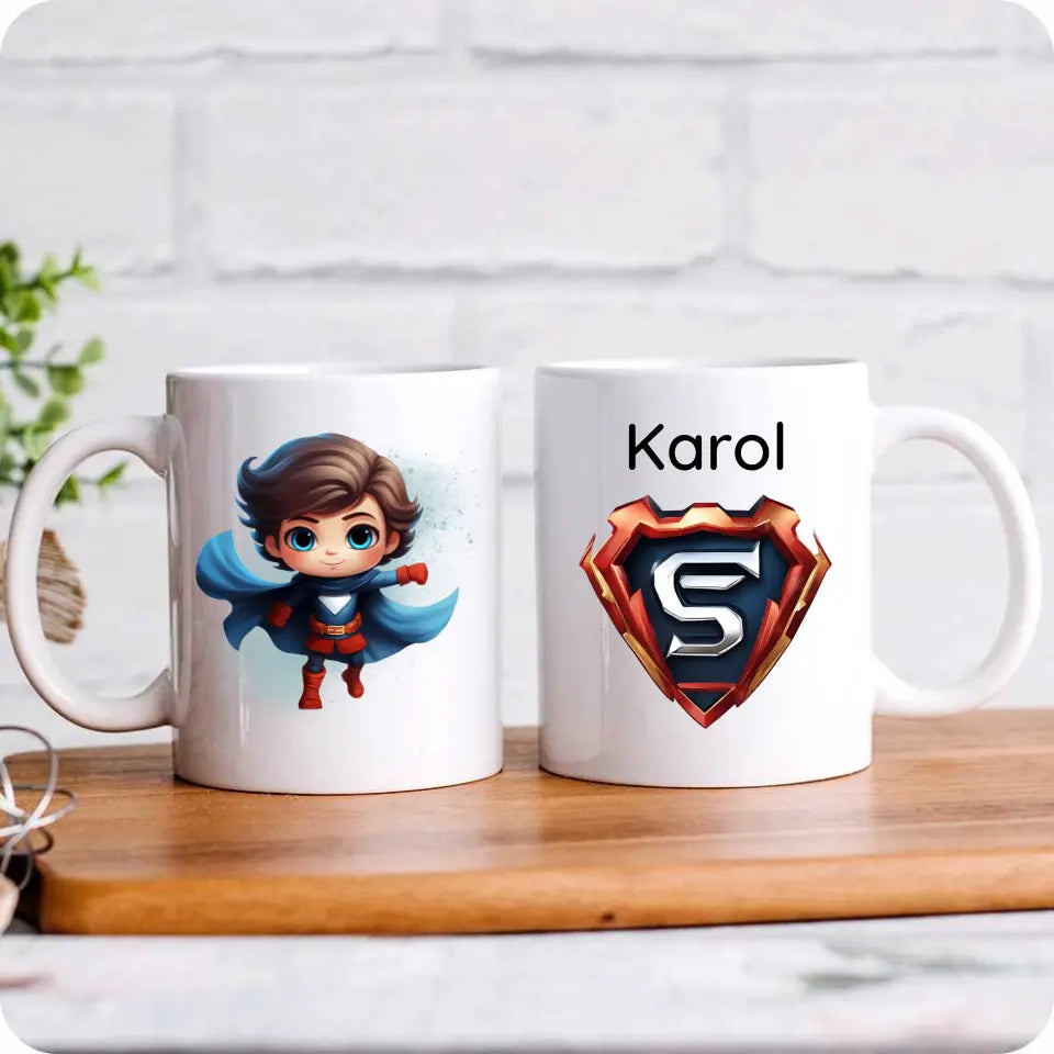 Personalizowany kubek dla chłopca Superbohater DD03 - storycups.pl