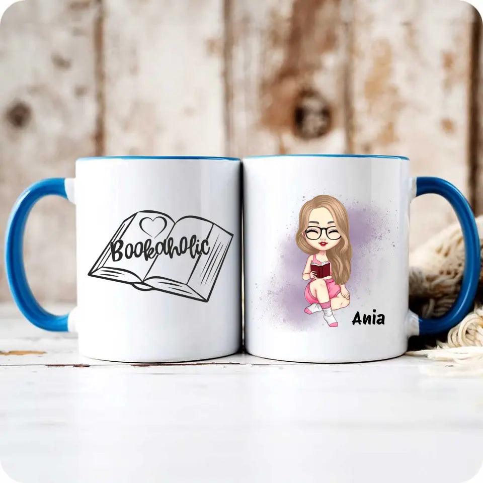 Kubek dla miłośniczki książek personalizowana postać imię DZ04 - storycups.pl