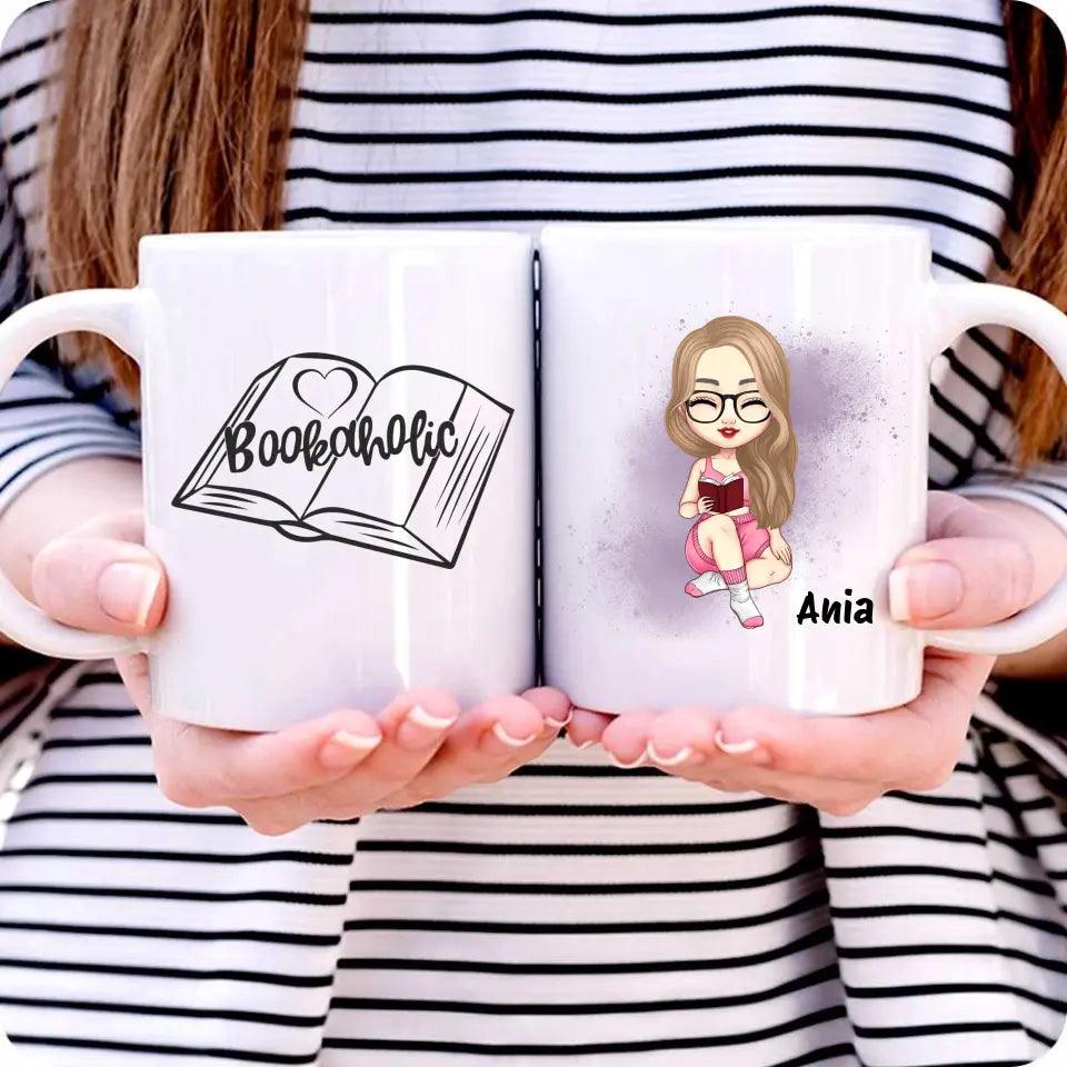 Kubek dla miłośniczki książek personalizowana postać imię DZ04 - storycups.pl