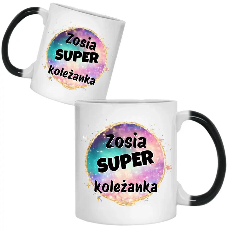 Kubek z imieniem dla super koleżanki DZ02 - storycups.pl