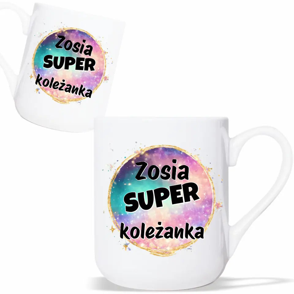 Kubek z imieniem dla super koleżanki DZ02 - storycups.pl