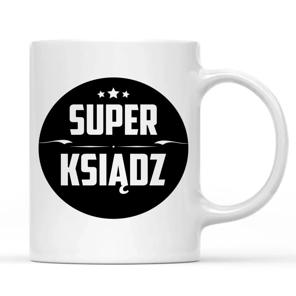 Kubek dla księdza SUPER KSIĄDZ N37