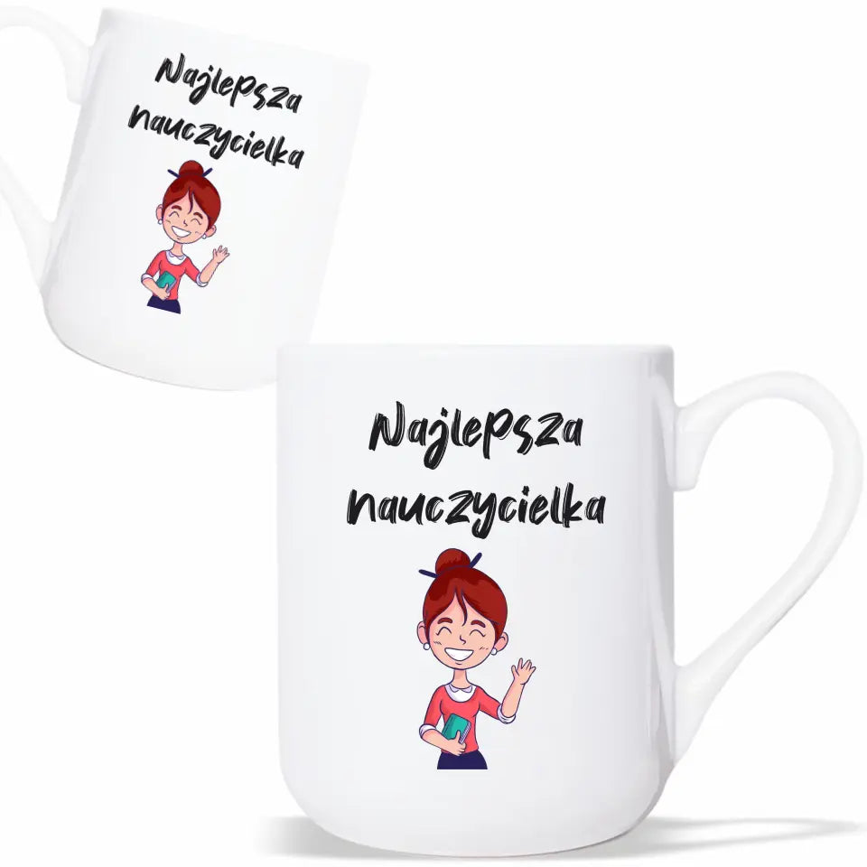 Kubek dla nauczycielki na prezent NAJLEPSZA NAUCZYCIELKA N45