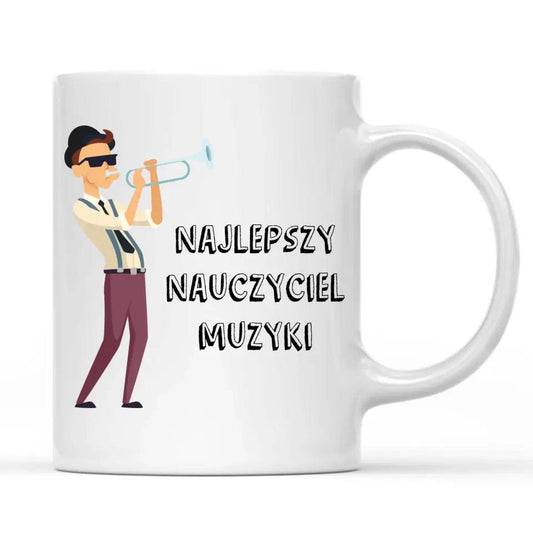 Kubek dla NAUCZYCIELA MUZYKI prezent dla nauczyciela, podziękowanie na zakończenie roku szkolnego - storycups.pl