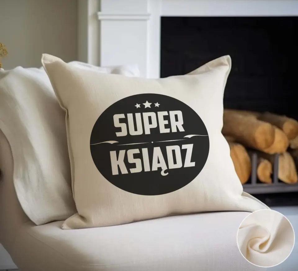 Poduszka dla księdza SUPER KSIĄDZ N37 - storycups.pl