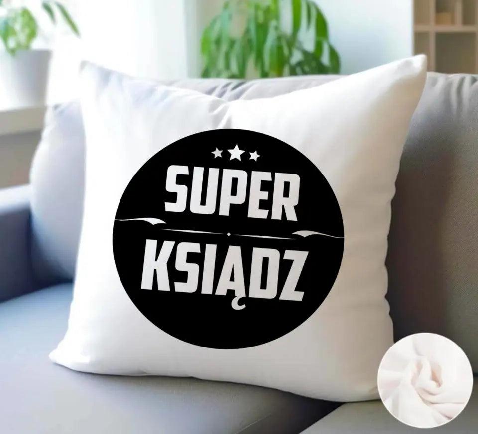 Poduszka dla księdza SUPER KSIĄDZ N37 - storycups.pl