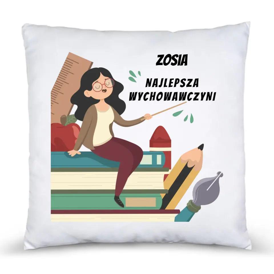 Personalizowana poduszka na prezent dla WYCHOWAWCZYNI N43 - storycups.pl