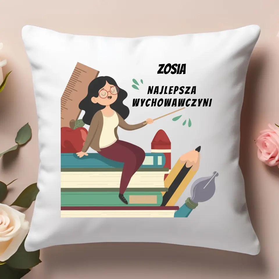 Personalizowana poduszka na prezent dla WYCHOWAWCZYNI N43 - storycups.pl