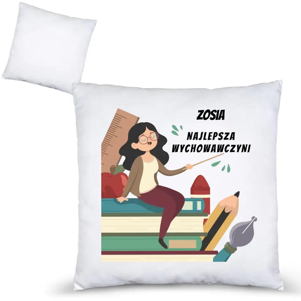 Personalizowana poduszka na prezent dla WYCHOWAWCZYNI N43 - storycups.pl