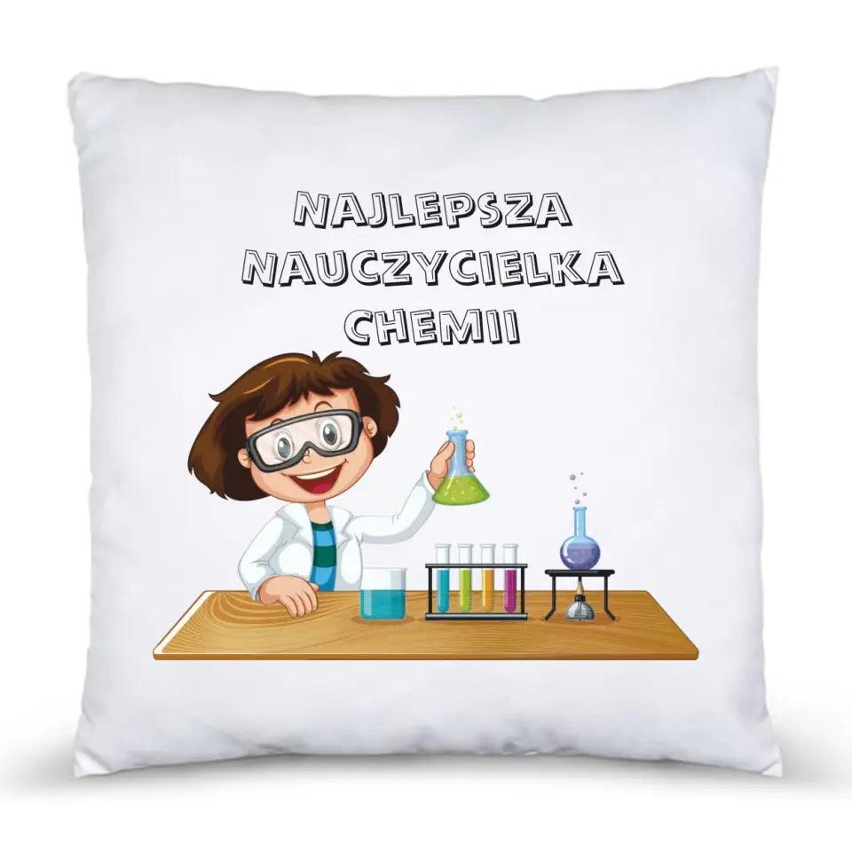 Poduszka dla nauczycielki CHEMII N44 - storycups.pl