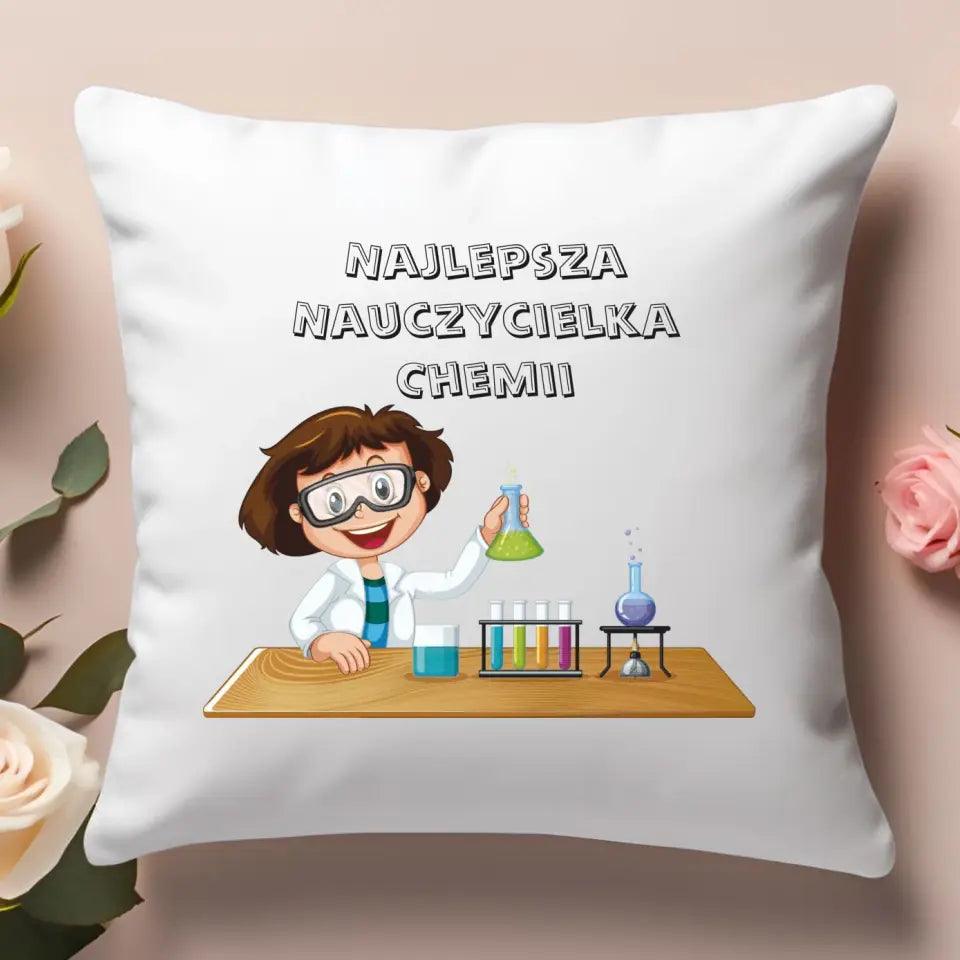 Poduszka dla nauczycielki CHEMII N44 - storycups.pl