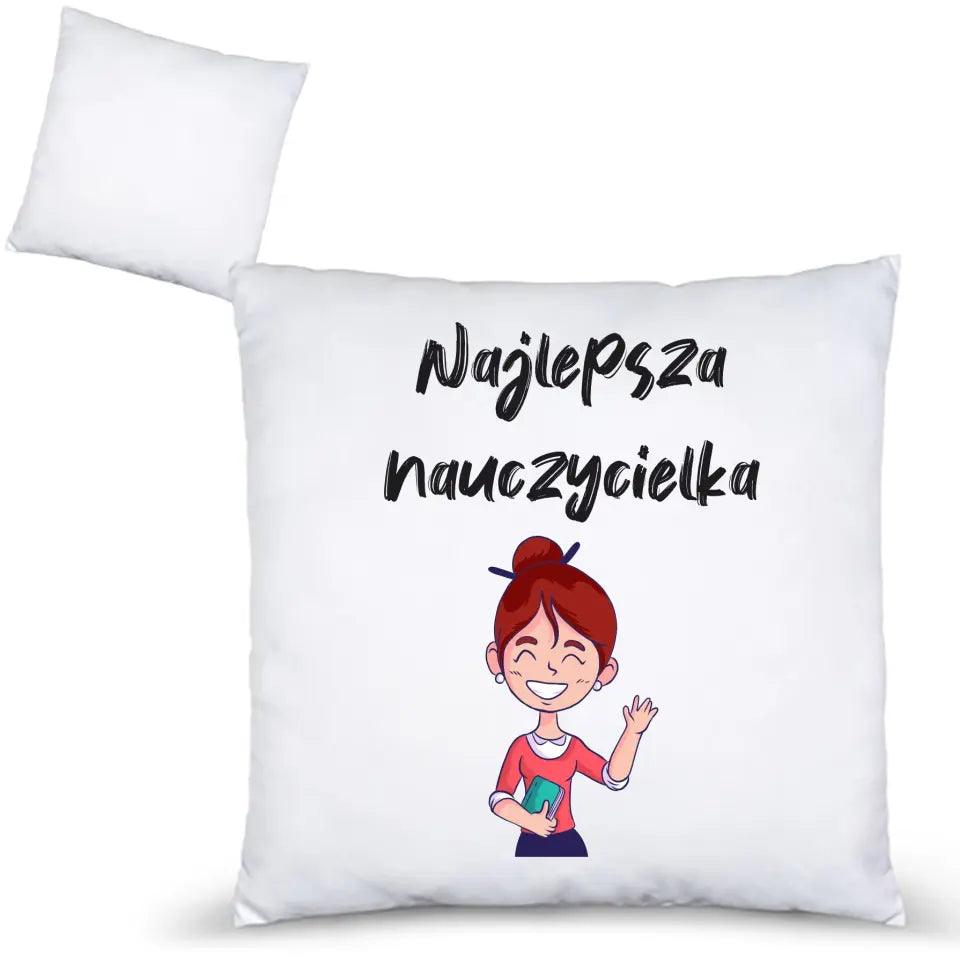 Poduszka na prezent dla NAUCZYCIELKI N45 - storycups.pl