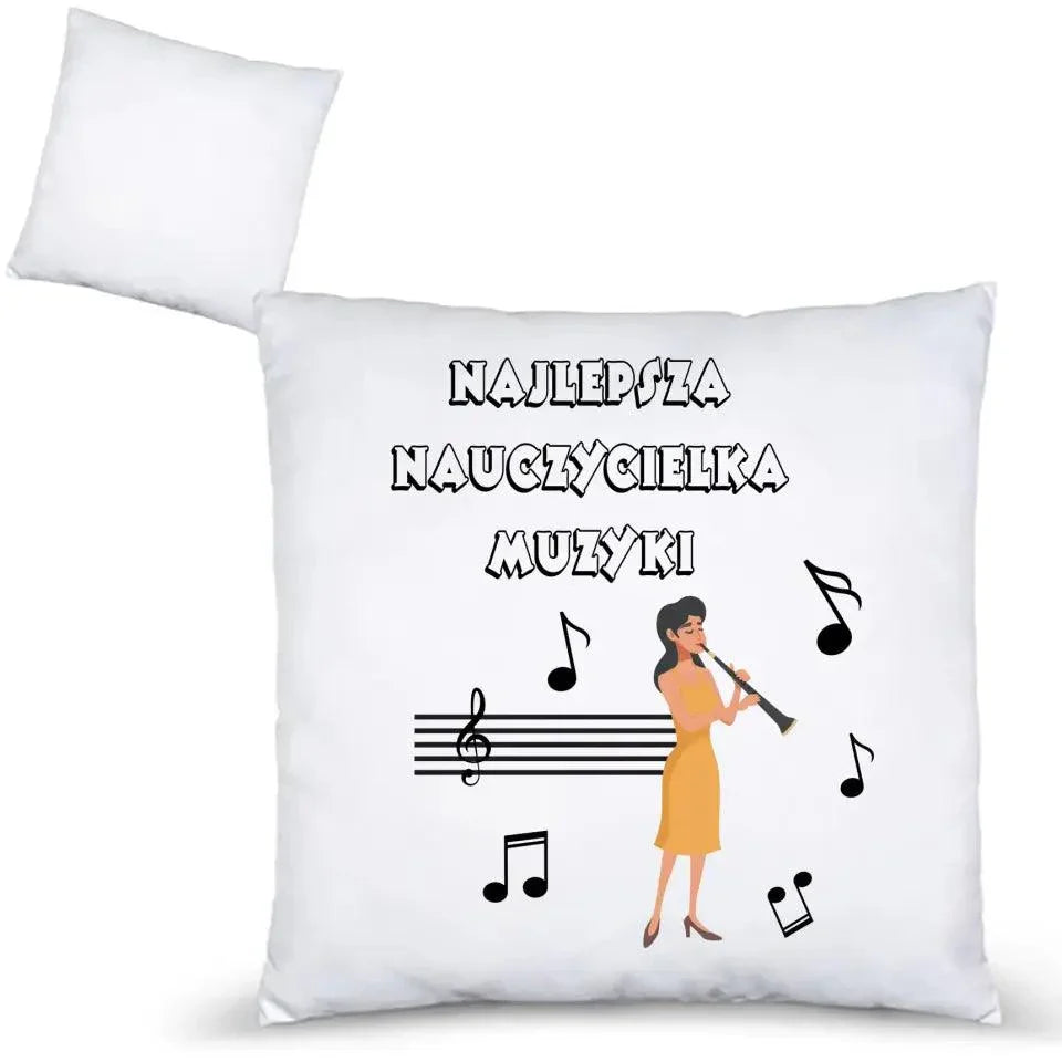 Poduszka dla nauczycielki MUZYKI N65 - StoryCups.pl