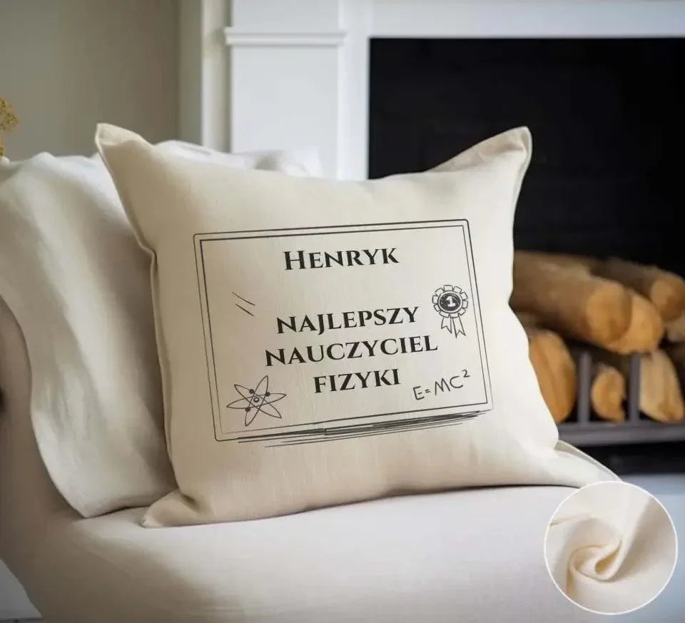 Poduszka na prezent dla nauczyciela FIZYKI N66 - StoryCups.pl