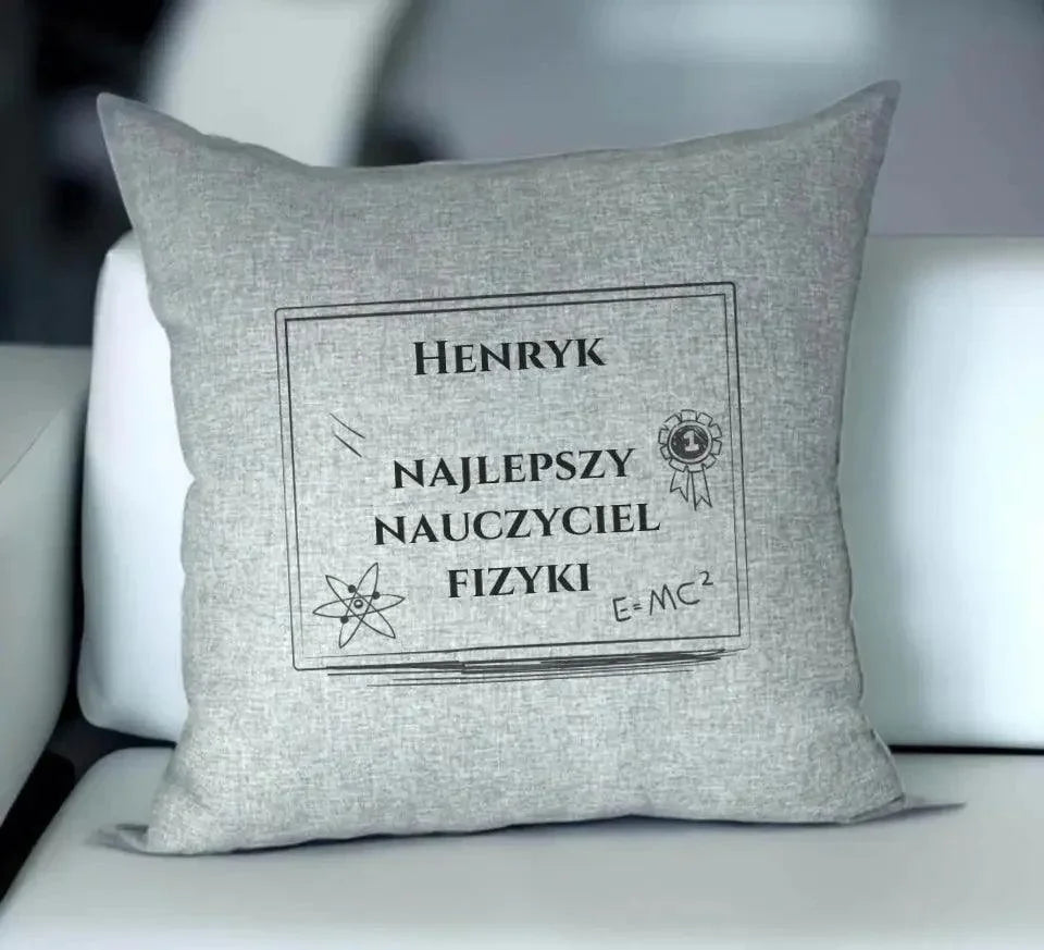 Poduszka na prezent dla nauczyciela FIZYKI N66 - StoryCups.pl