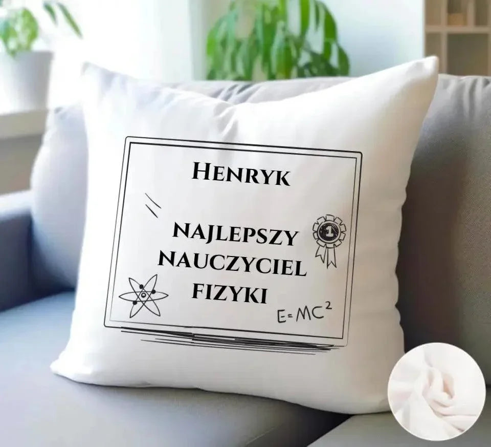 Poduszka na prezent dla nauczyciela FIZYKI N66 - StoryCups.pl
