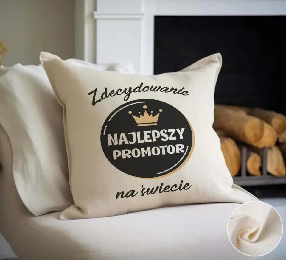 Poduszka na prezent dla PROMOTORA N67 - StoryCups.pl
