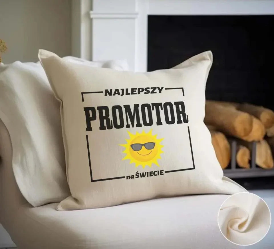 Poduszka na prezent NAJLEPSZY PROMOTOR N68 - StoryCups.pl