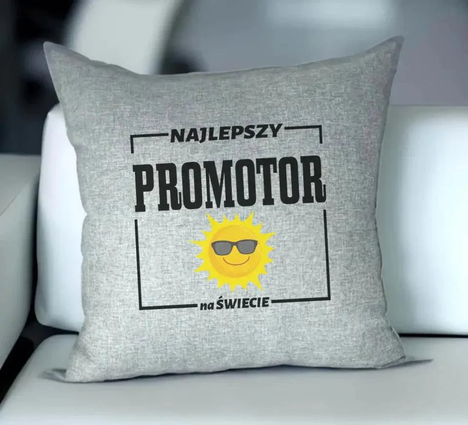 Poduszka na prezent NAJLEPSZY PROMOTOR N68 - StoryCups.pl