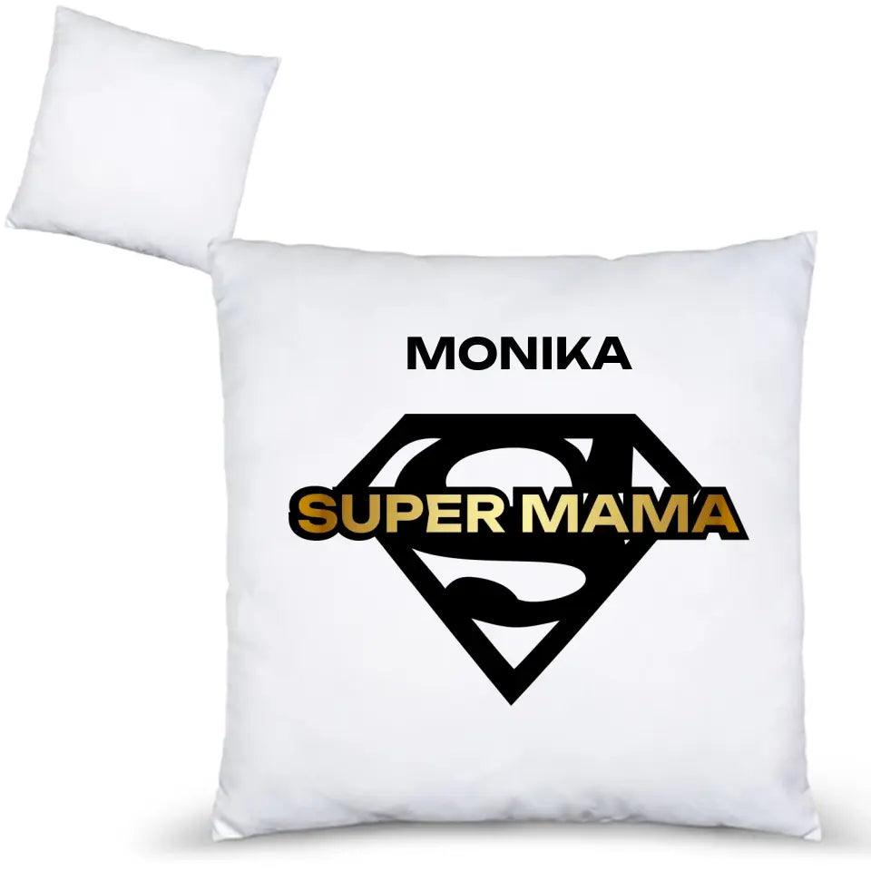 Poduszka z imieniem prezent dla mamy SUPER MAMA DM07 - storycups.pl