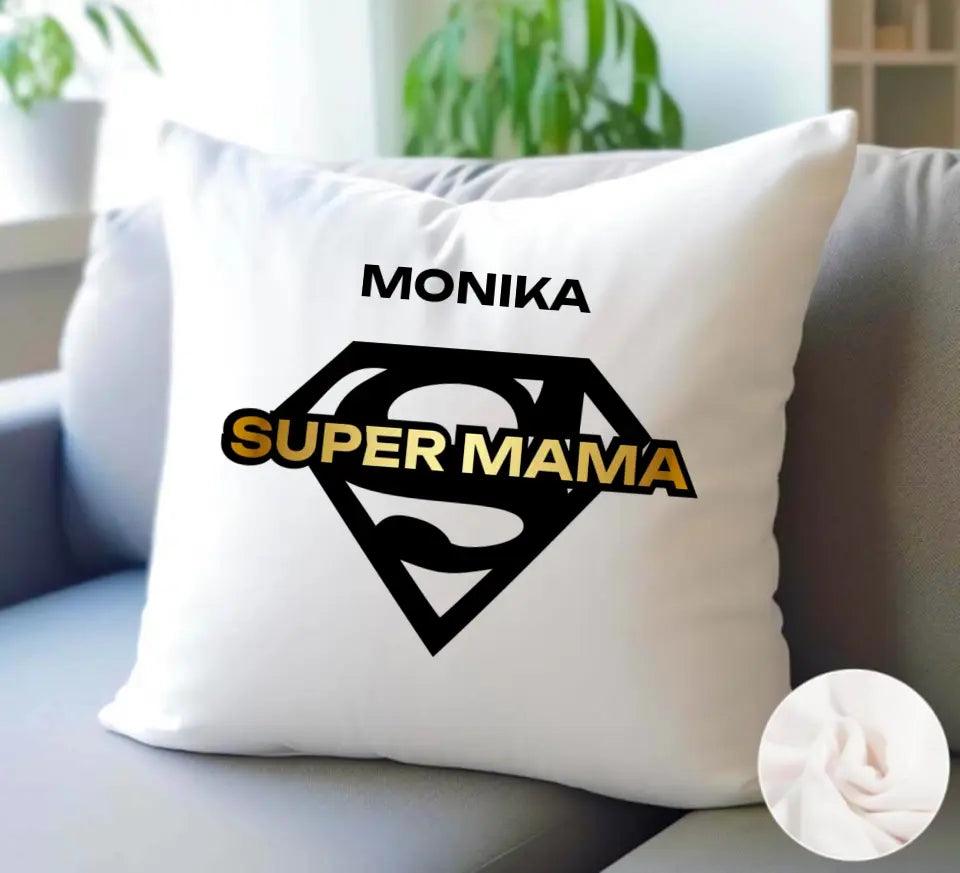 Poduszka z imieniem prezent dla mamy SUPER MAMA DM07 - storycups.pl