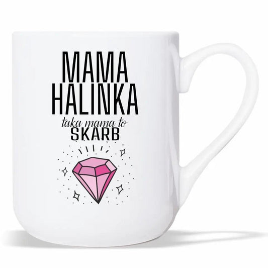 Kubek dla mamy imię TAKA MAMA TO SKARB DM18 - storycups.pl