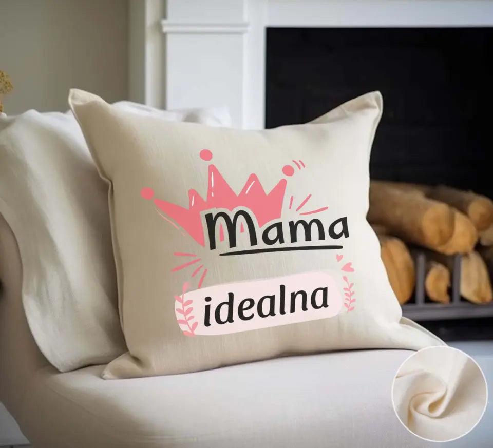 Poduszka prezent dla mamy MAMA IDEALNA DM23 - storycups.pl