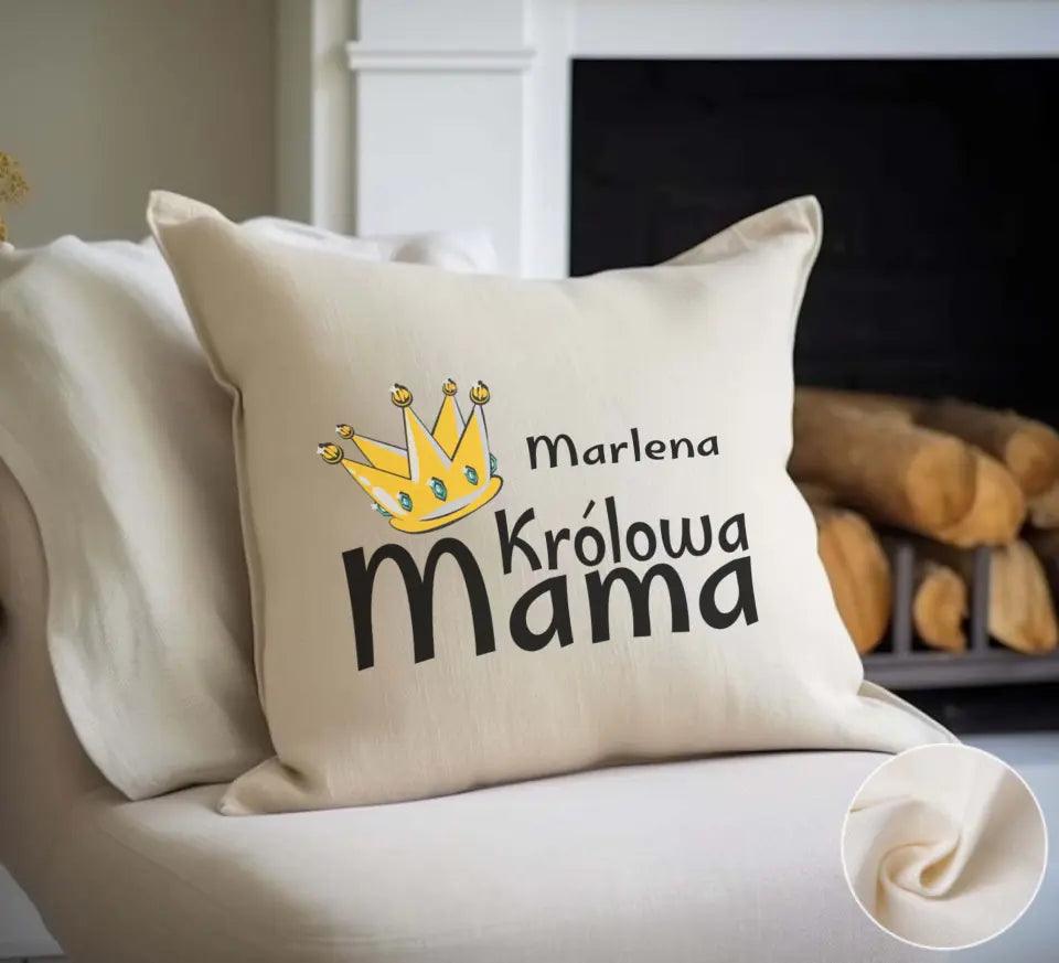 Poduszka prezent dla mamy KRÓLOWA MAMA DM33 - storycups.pl