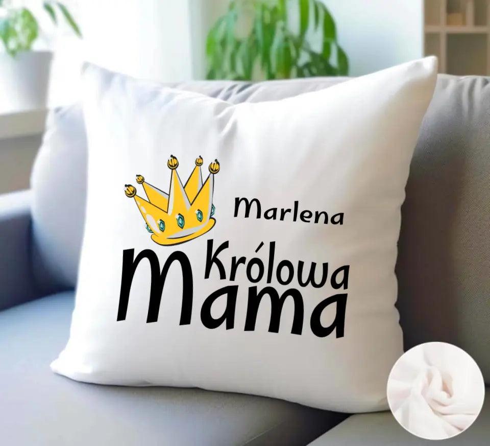 Poduszka prezent dla mamy KRÓLOWA MAMA DM33 - storycups.pl