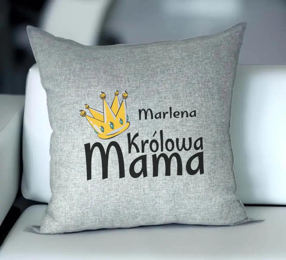 Poduszka prezent dla mamy KRÓLOWA MAMA DM33 - storycups.pl