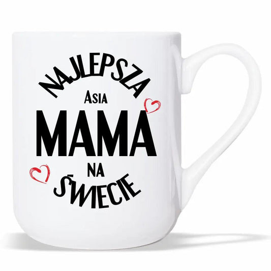 Kubek z imieniem dla mamy NAJLEPSZA MAMA NA ŚWIECIE DM22 - storycups.pl