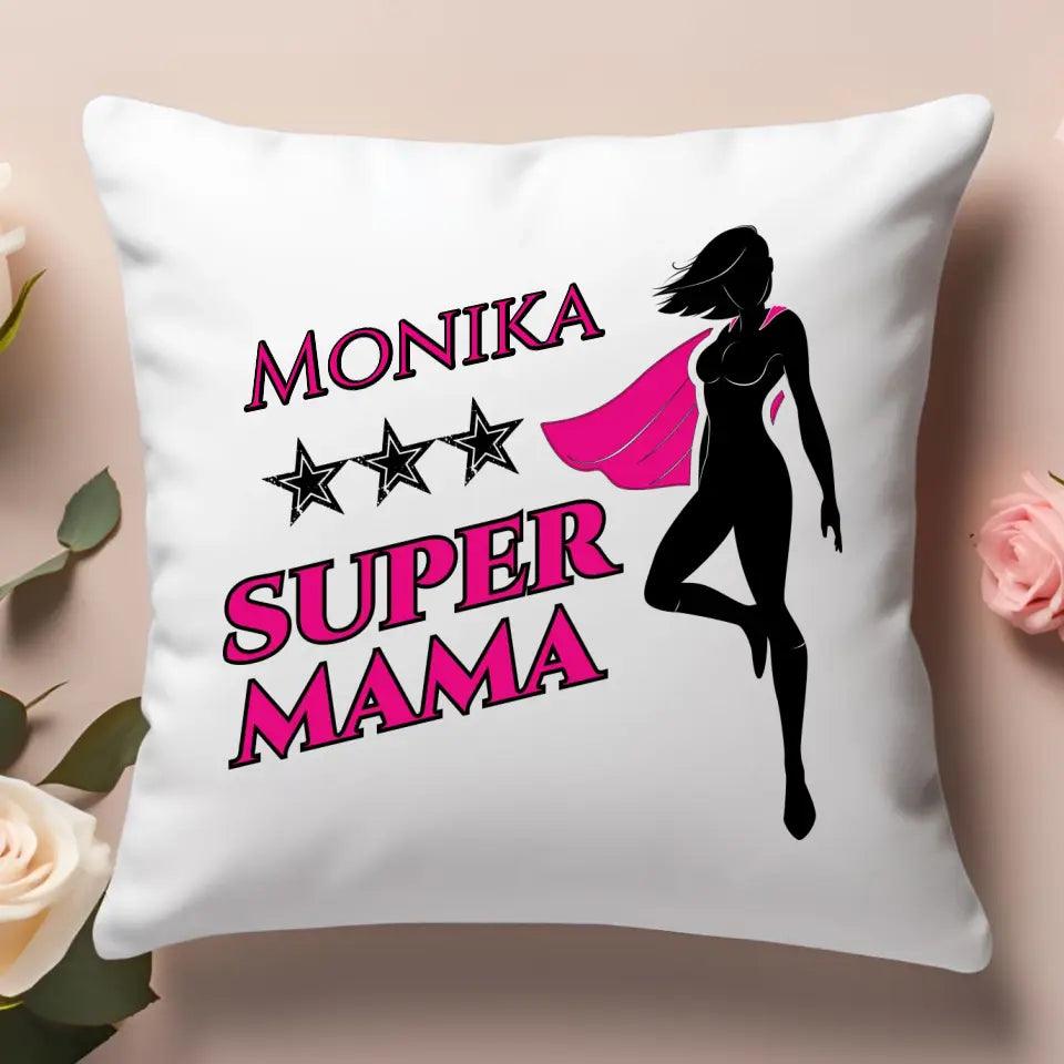 Poduszka z imieniem dla mamy SUPER MAMA DM24 - storycups.pl