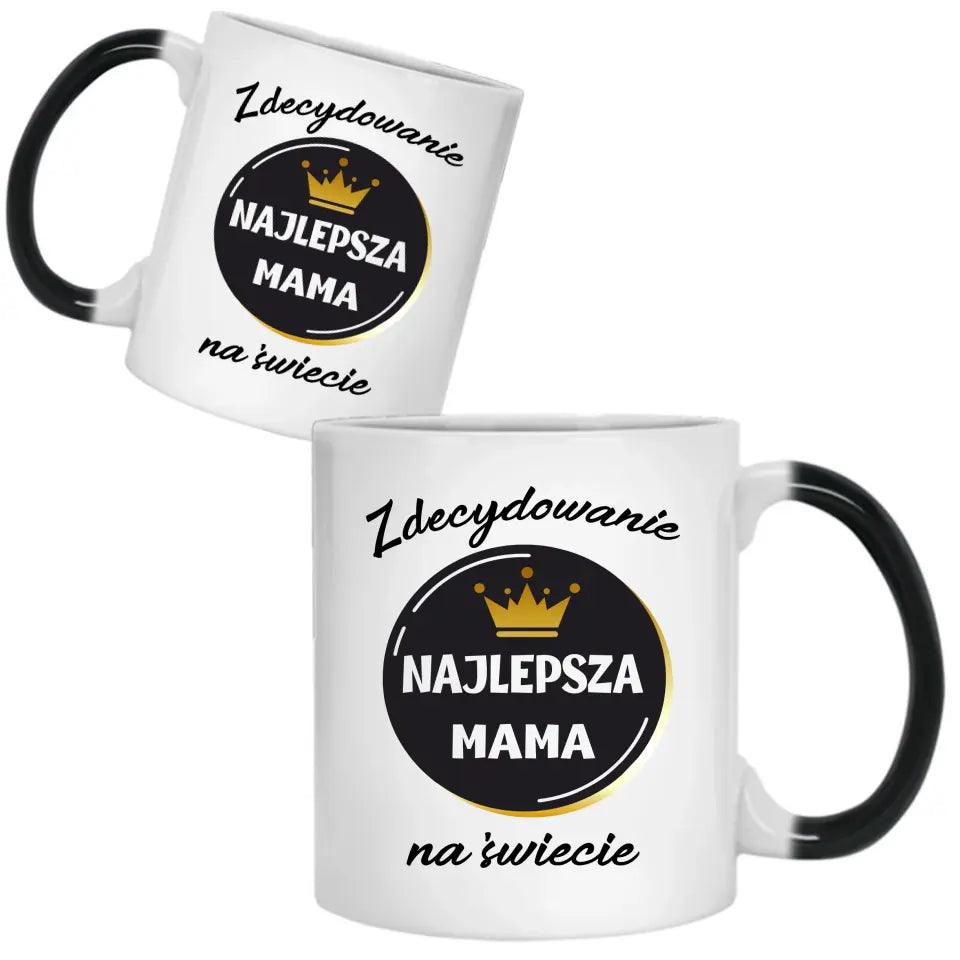 Kubek dla mamy ZDECYDOWANIE NAJLEPSZA MAMA DM25 - storycups.pl