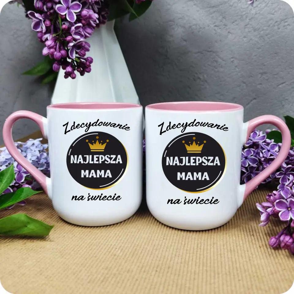 Kubek dla mamy ZDECYDOWANIE NAJLEPSZA MAMA DM25 - storycups.pl