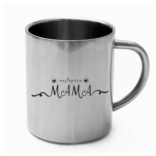 Metalowy kubek dla mamy BEST MOM EVER DM34 - storycups.pl