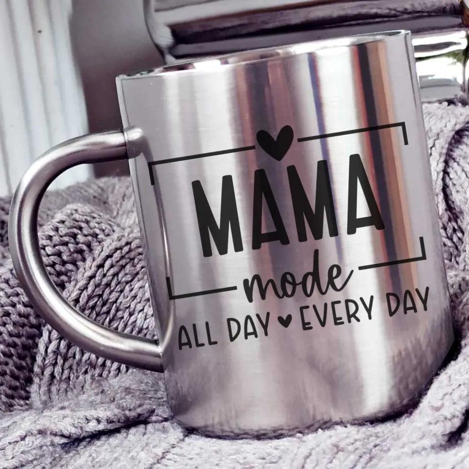 Metalowy kubek dla mamy ALL DAY EVERY DAY DM36 - storycups.pl