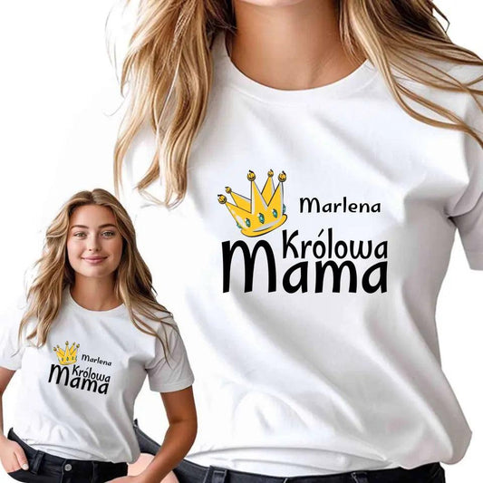 T-shirt koszulka dla mamy KRÓLOWA MAMA DM33