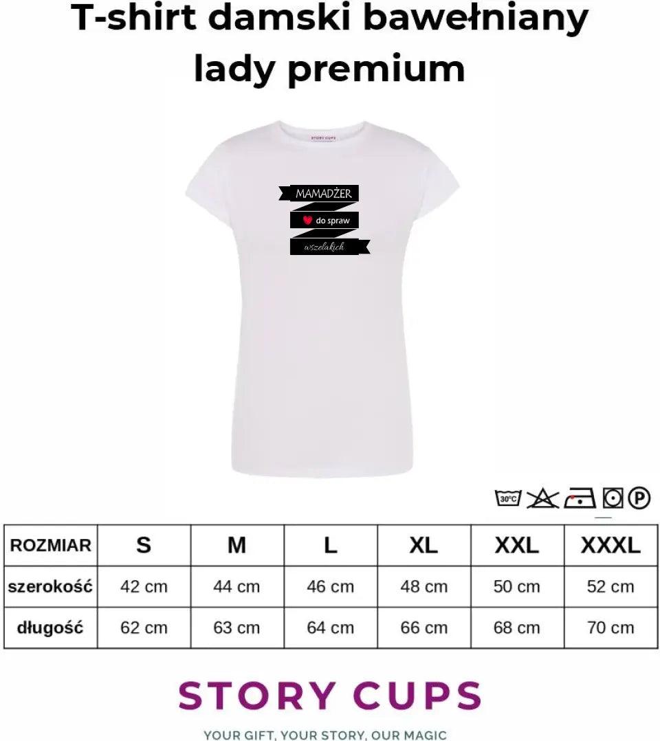 T-shirt koszulka dla mamy MAMADŻER DO SPRAW WSZELAKICH DM28 - storycups.pl