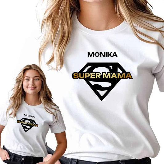T-shirt koszulka dla mamy SUPER MAMA DM07